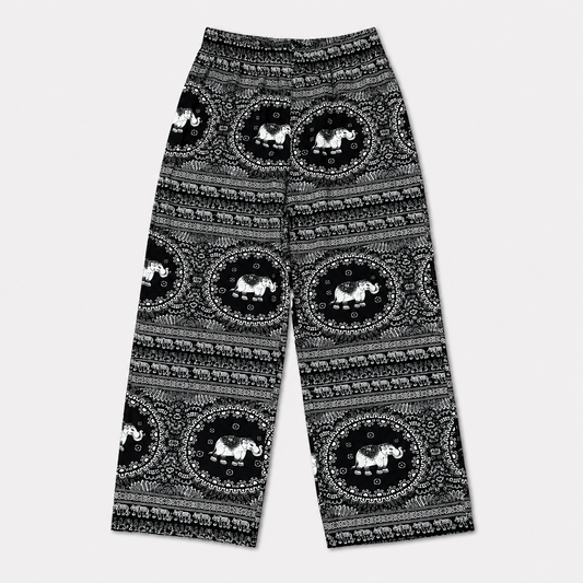Midnight Elephant Print Pants