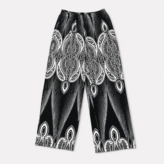 Onyx African Print Boho Pants